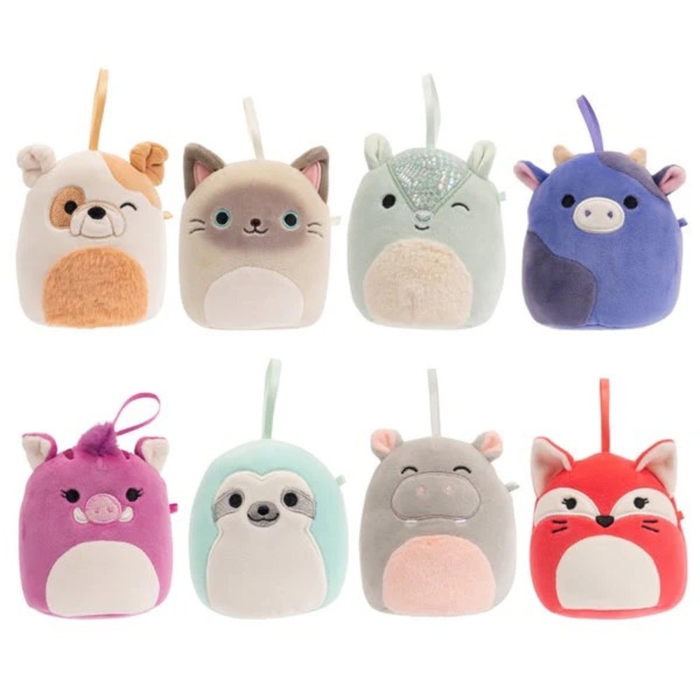 Squishmallow ornaments 2024 NIB🐶🦛🐱🐮 - Picture 2 of 10